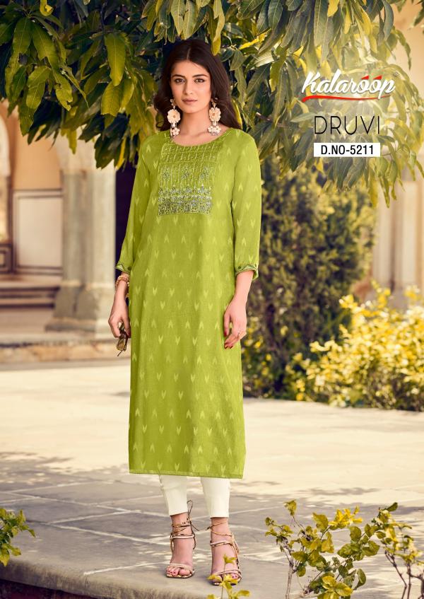 Kalaroop Druvi Fancy Designer Kurti Collection